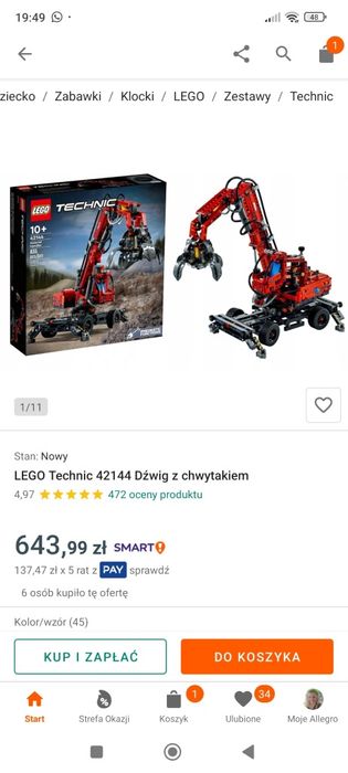 Lego Technic olbrzymie