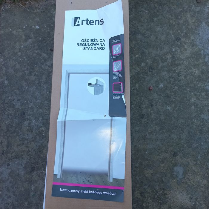 Belka górna ościeżnicy regulowanej 70 Biała 140 - 160 mm Artens