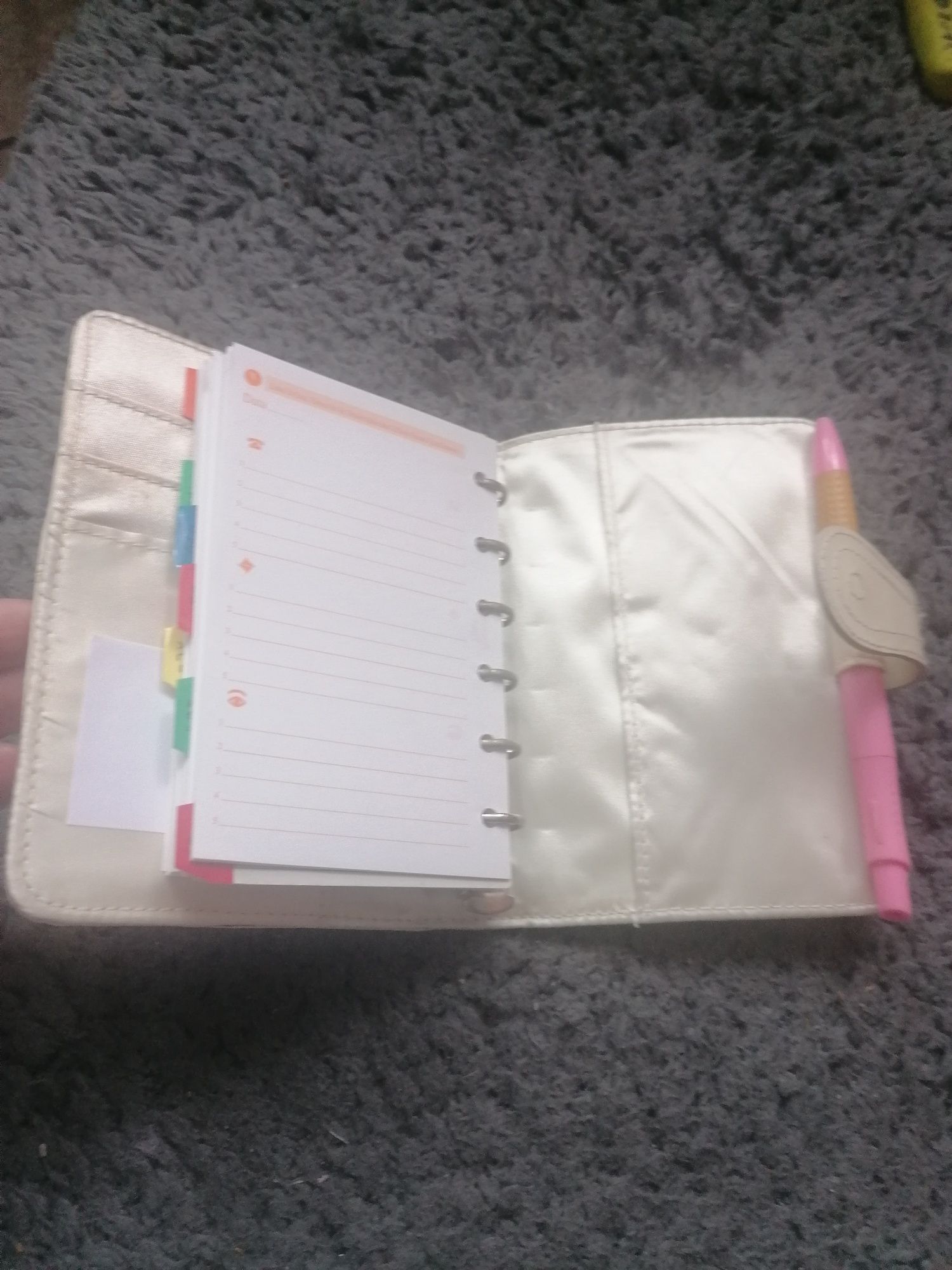 Notes organizer biały