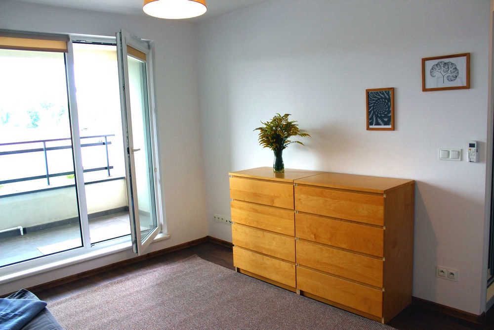 Bezposr. 2 pok dla pary, Maślice, komfort: klima/loggia/winda+garaż