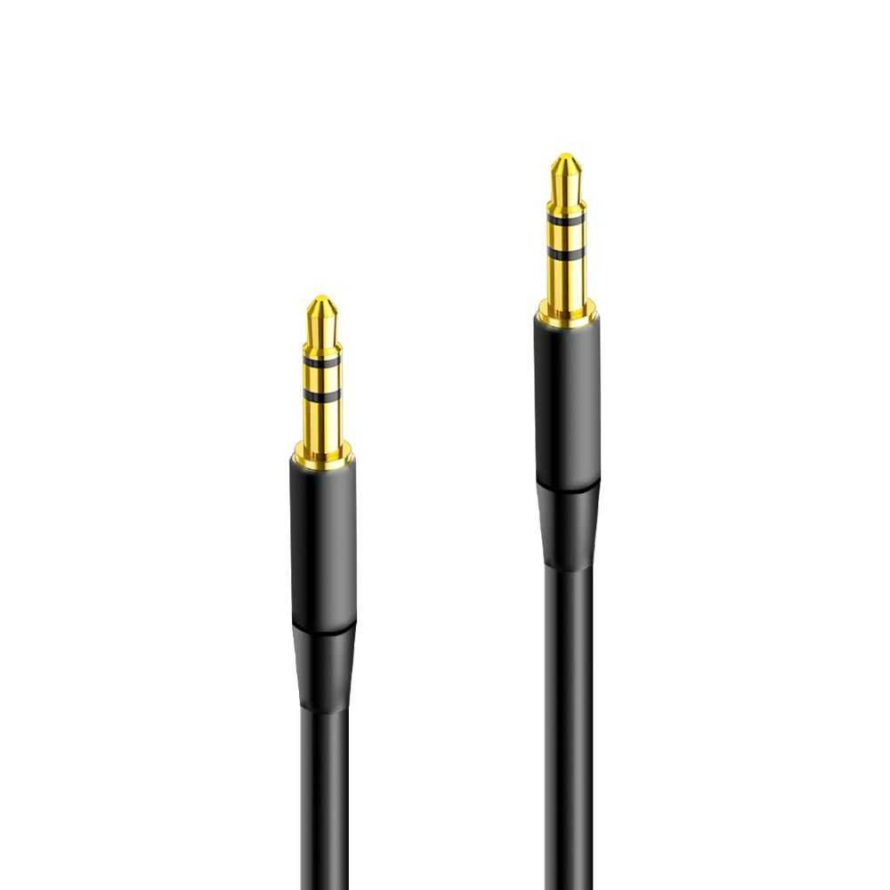 Kabel AUX Audio Maxlife Jack 3,5mmn 1M Czarny