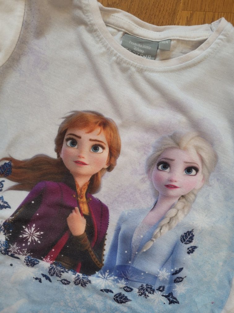 Koszulki tshirt 98/104 kraina lodu Anna elsa