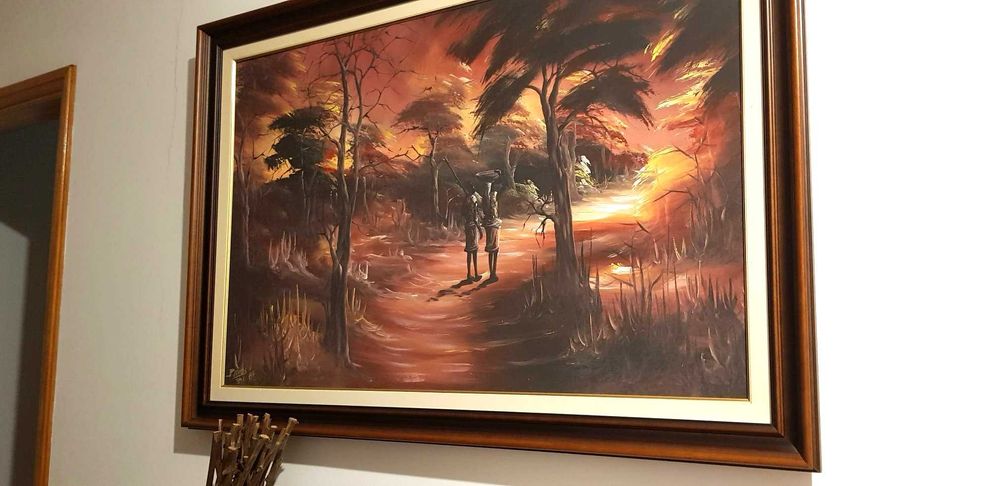 Quadro decorativo adquirido em Moçambique à décadas