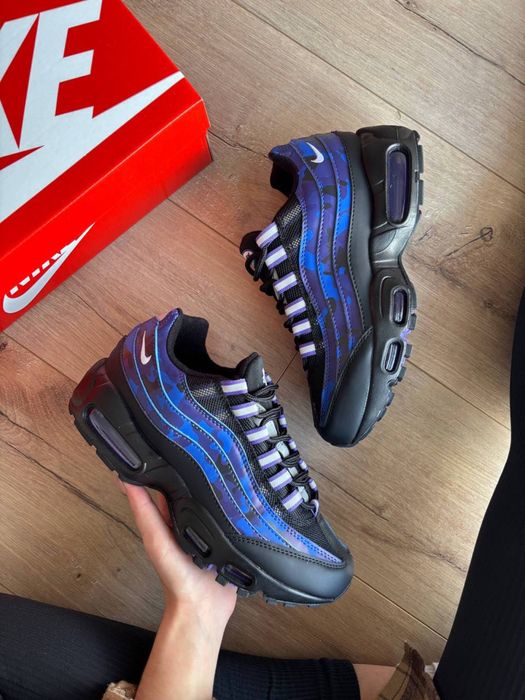 Nike Air Max 95 OG Court Purple Camo, кросівки найк фіолето-синього ко