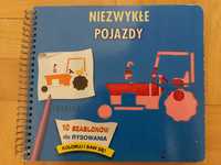 Książeczka z szablonami  - pojazdy