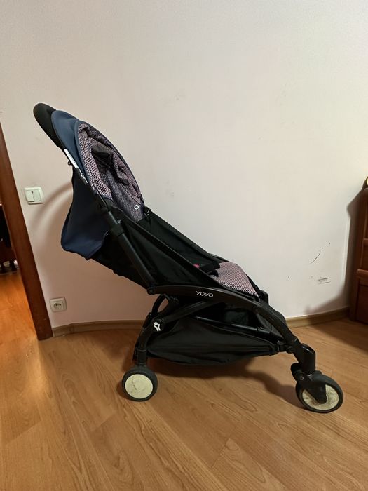 Коляска комплект зима лето и люлька BABYZEN YOYO Air France Blue Black