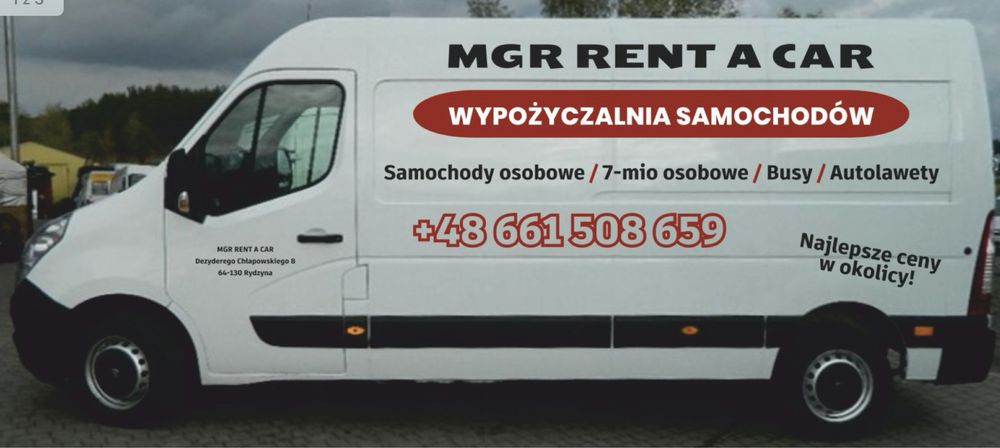 Tanio wynajem samochodu dostawczego busa bus busów wypożyczalnia