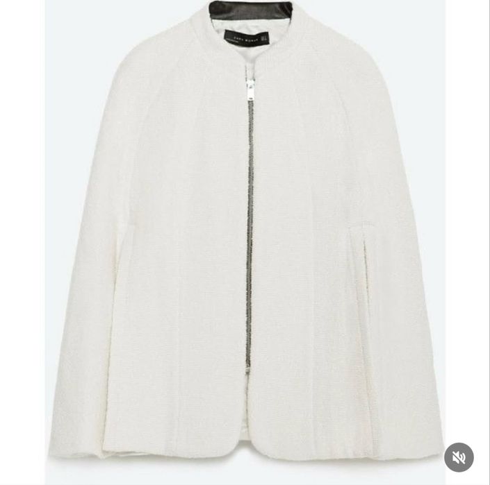 Кейп від Zara в молочному кольорі