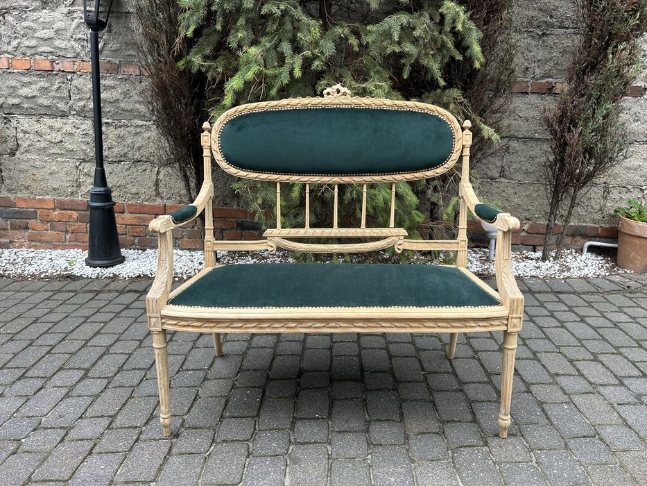 Antyczna Sofa Kanpa Ławka Ludwik Fotel Antyk Po Renowacji Uniakt !