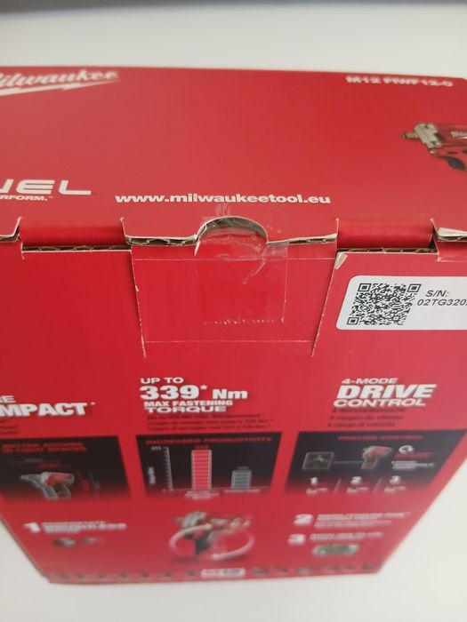 Nieotwarty Milwaukee M12 FIWF12-0 1/2" Klucz udarowy 339nm