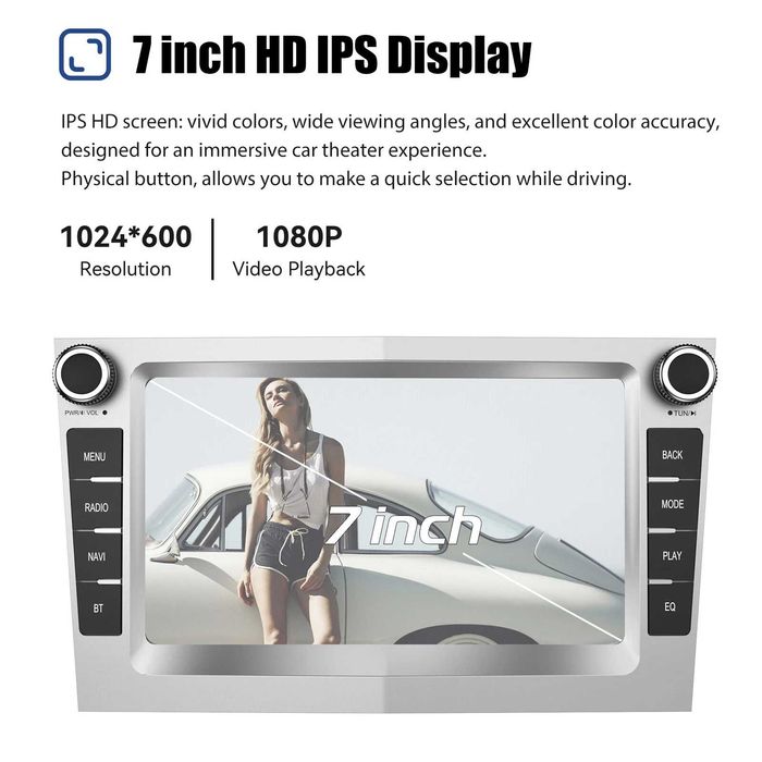 Corsa C/D Astra Zafira Android 14 Radio samochodowe GPS Carplay 64G