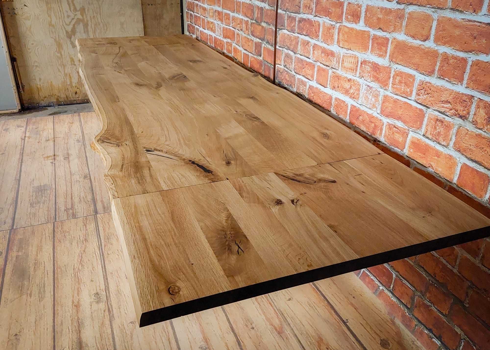 Stół Pająk Dębowy LOFT, 100% Lite Drewno DĄB, Rozkładany.