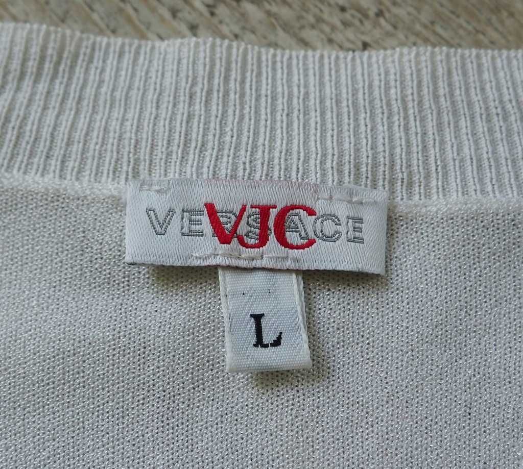 VERSACE VJC_sweterek V neck_damski_L