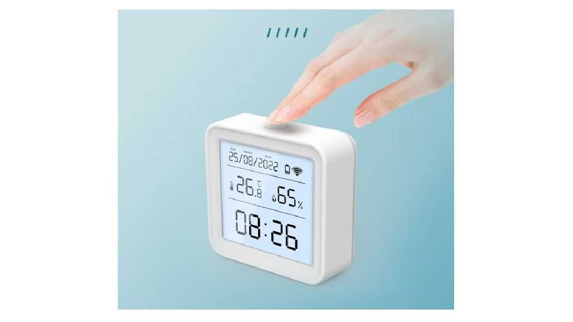 Inteligentny czujnik wilgotności i temperatury WiFi z wyświetlaczem