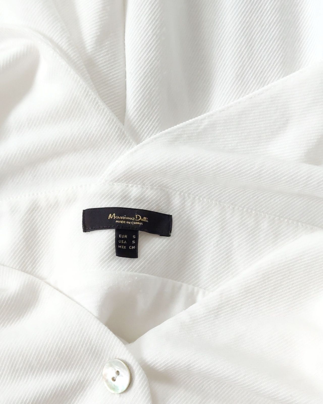 Sukienka Massimo dutti 36 S biała złamana biel wiskozowa midi
