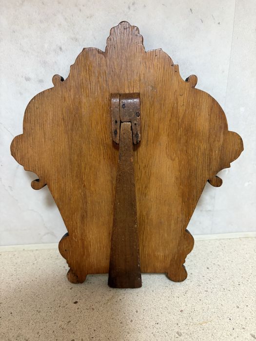 Antigo espelho de mesa tocador com aplicações em prata portuguesa