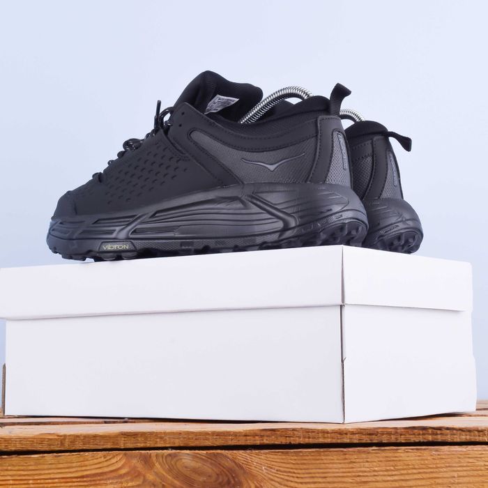 (2027) Зима термо Кросівки Hoka One One черевики чорні (41-45) хока