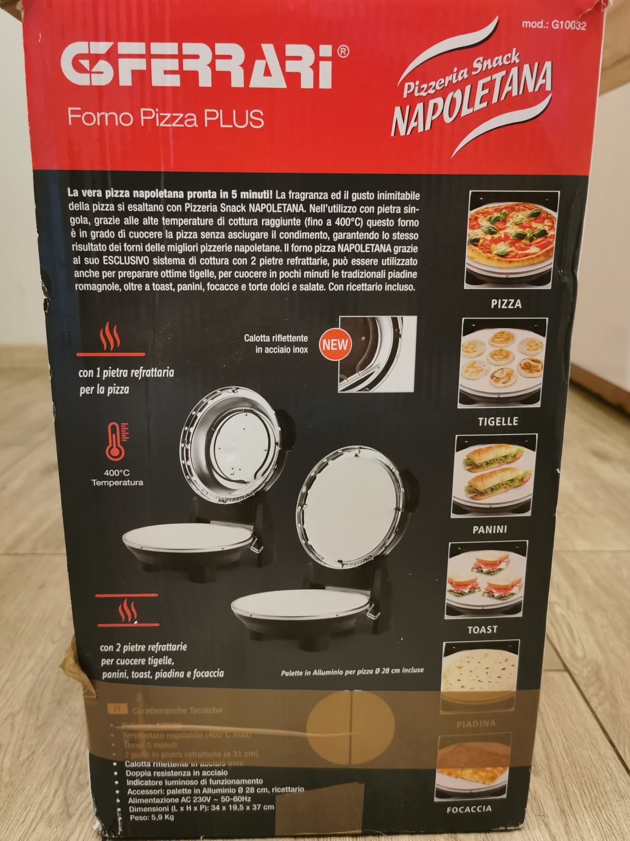 Piec do pizzy G3 Ferrari G10032 Czarny