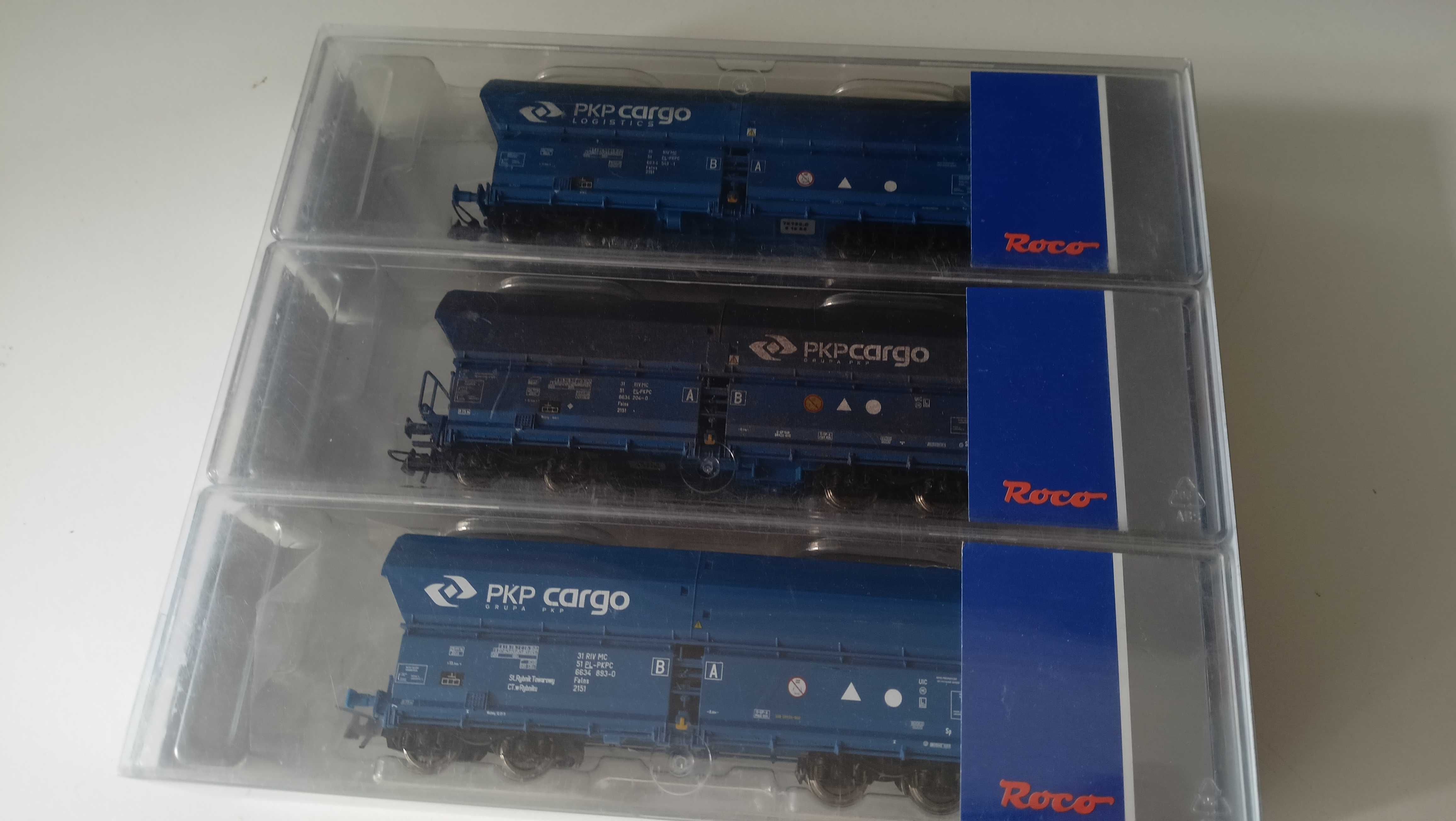 2 Set wagonów samowyładowczych Roco 76133 PKP cargo H0