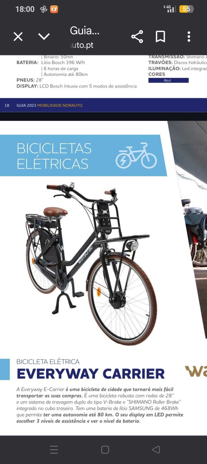 Bicicleta wsyscral citadina muito robusta.