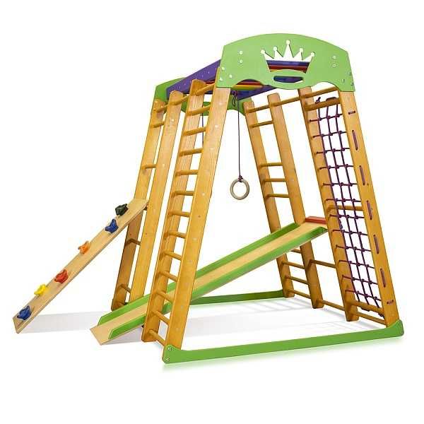 Дитячий спортивний комплекс Карапуз міні 1 для дому з гіркою