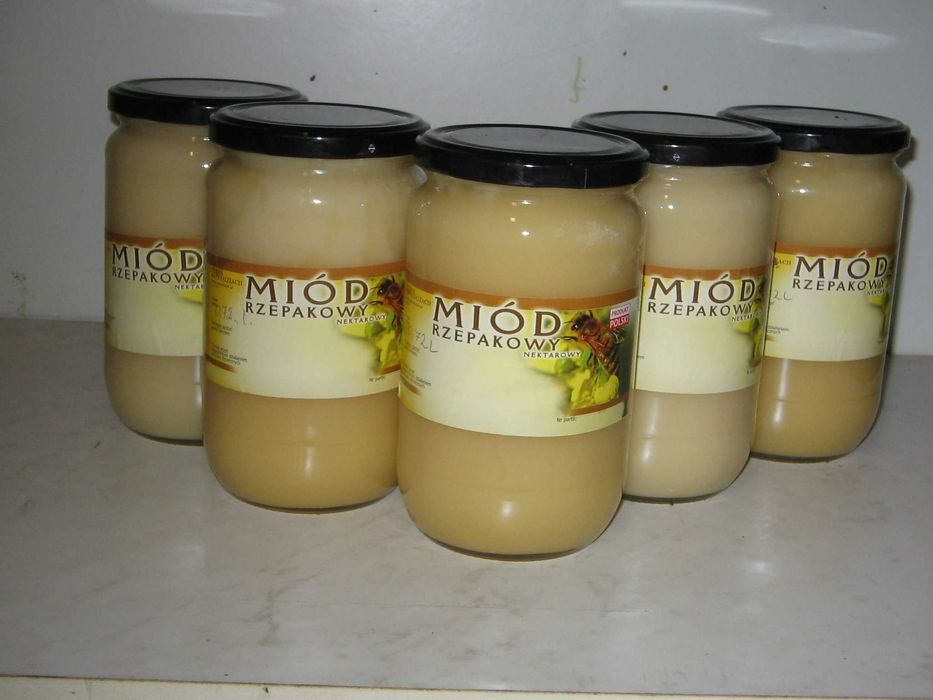 Miód rzepakowy 0,815l ze zbiorów 2025 6 SŁOIKÓW 100 zł kg ok 16,5 zł