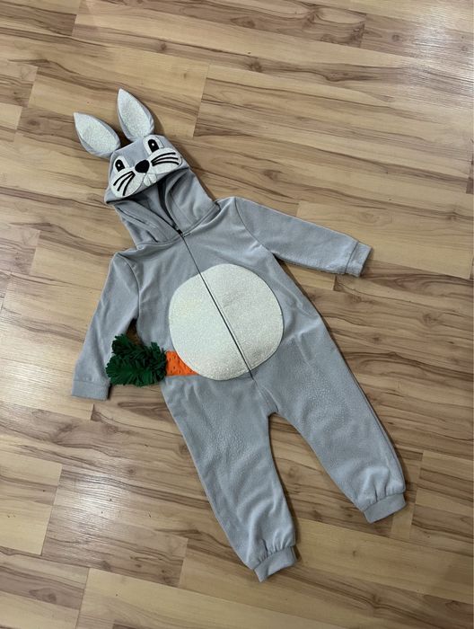 Новорічний костюм зайчика на 2-3 роки