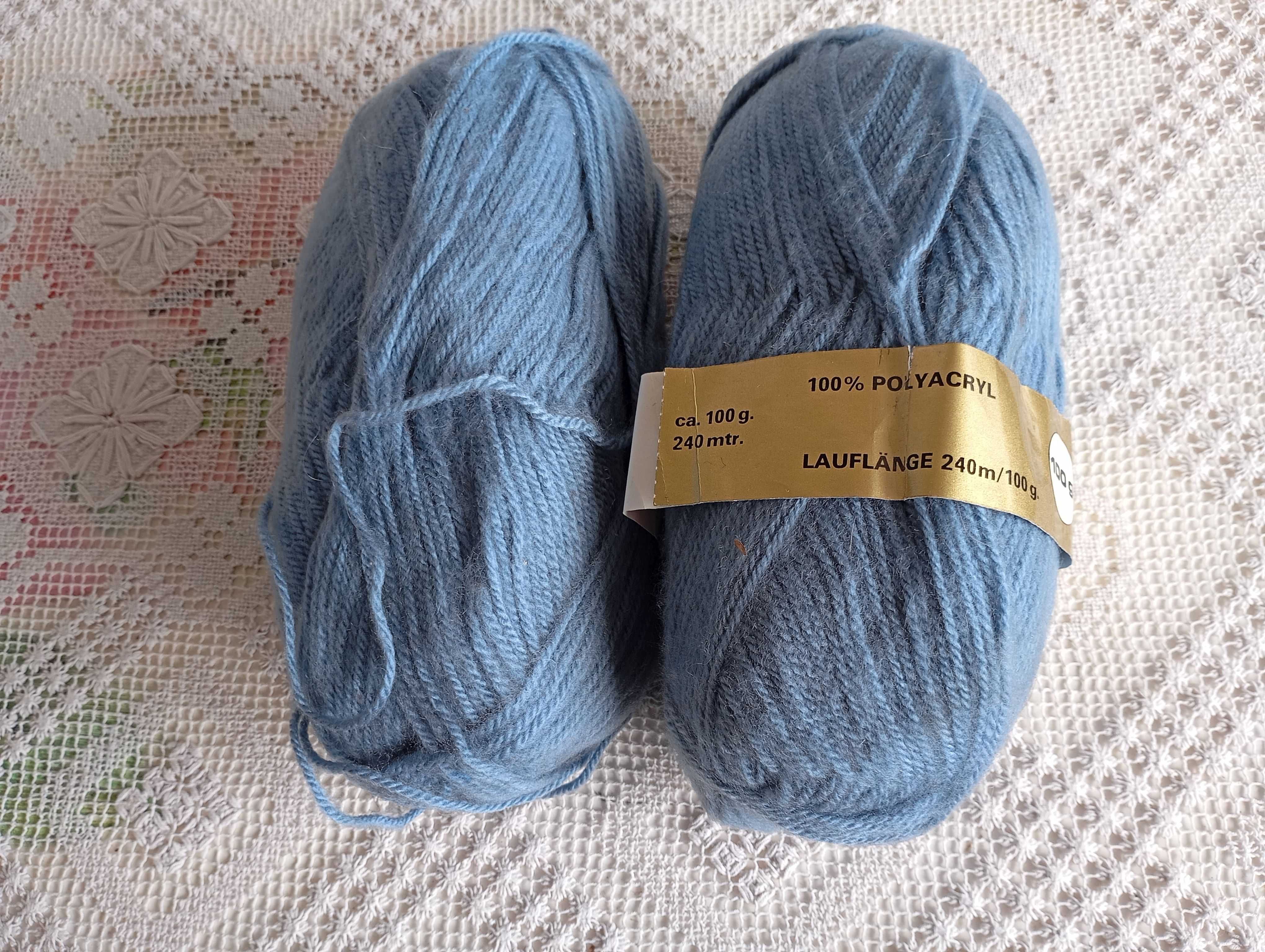 Wełna włóczka nowa 200 g, 2 motki po 100 g