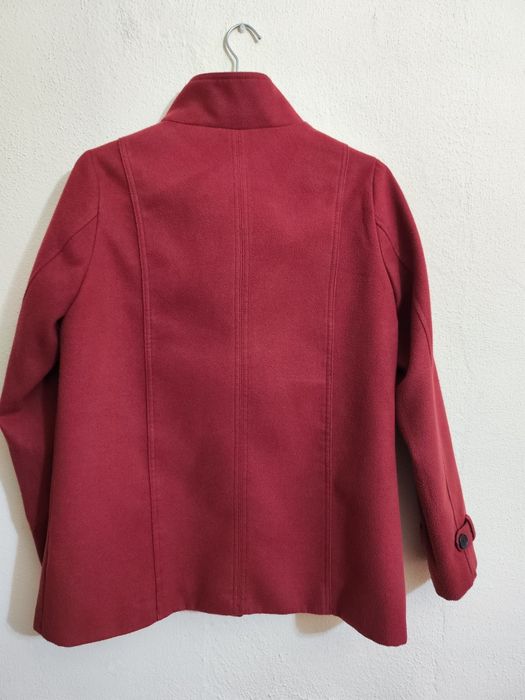 Casaco de Senhora 3 quartos vermelho escuro da In Extenso