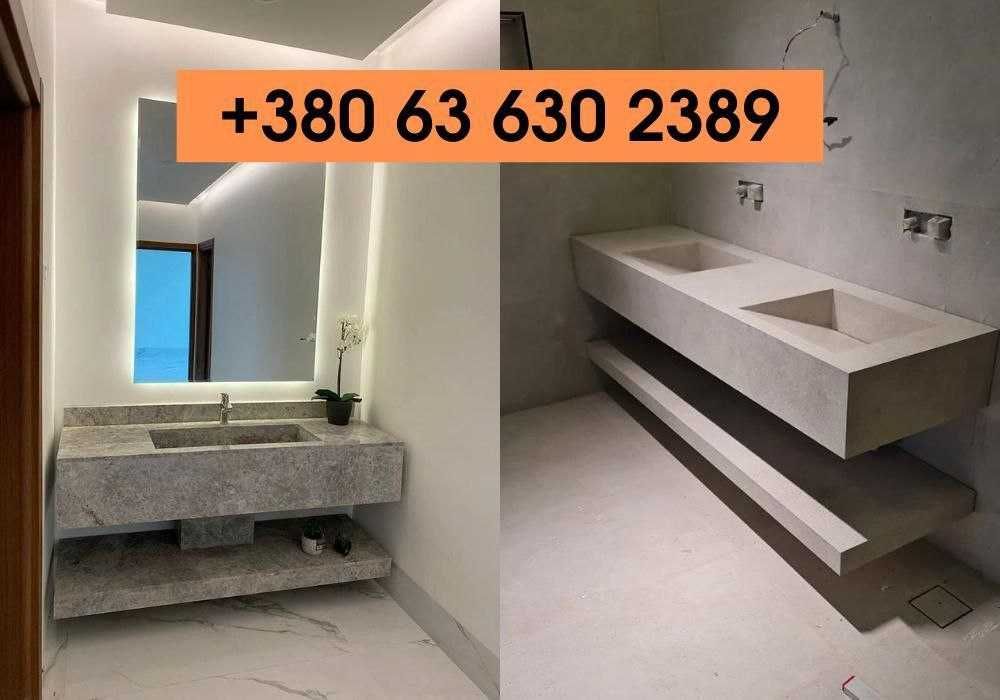 Раковины з керамограніту, каменю. Мойка под заказ, ручна робота