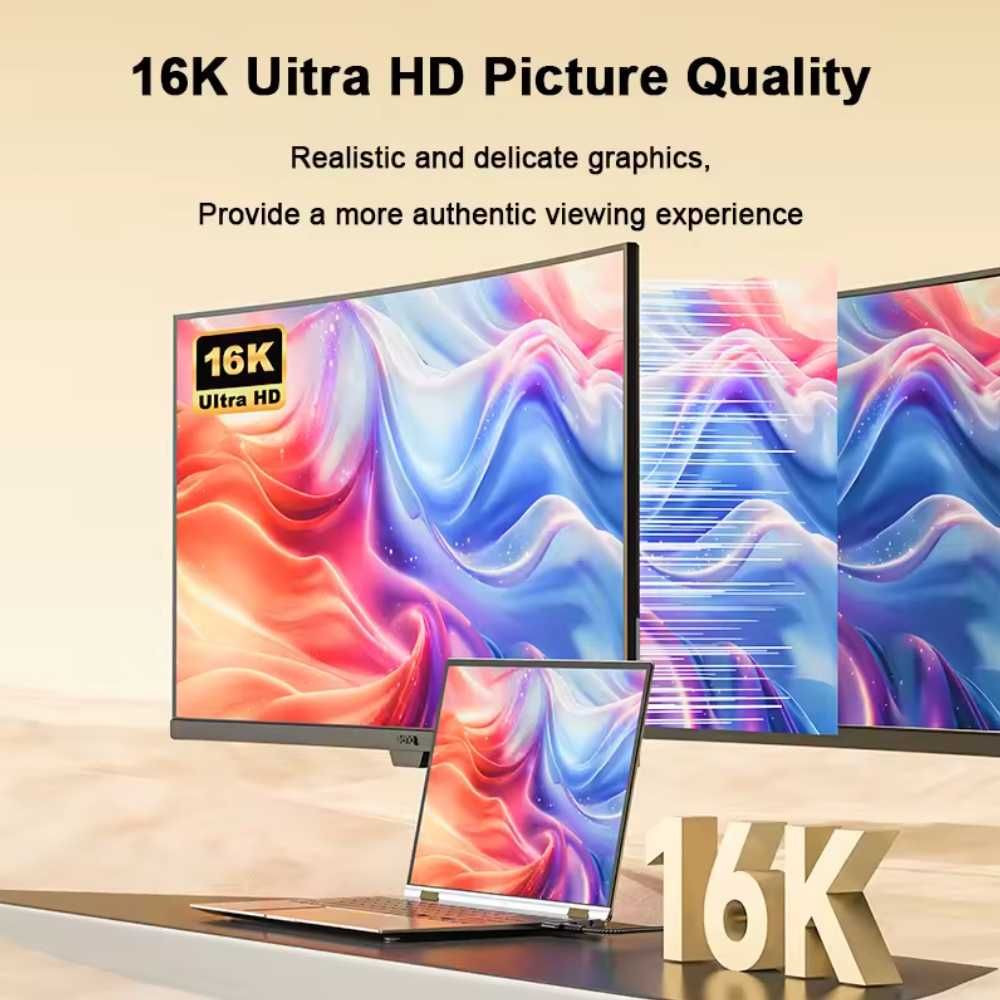 Кабель мультимедійний HDMI v2.2 16K/8K 1/2/3м в обплетенні Grey