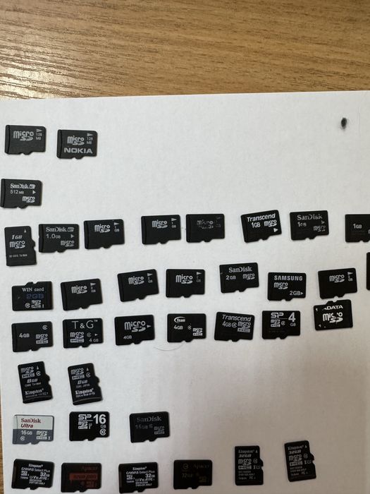 Micro sd карти памʼяті лот