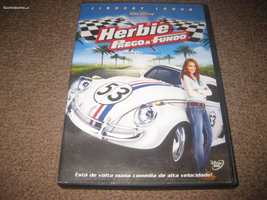 Dvd Herbie Prego a Fundo Filme com Lindsay Lohan Fully Loaded Carocha