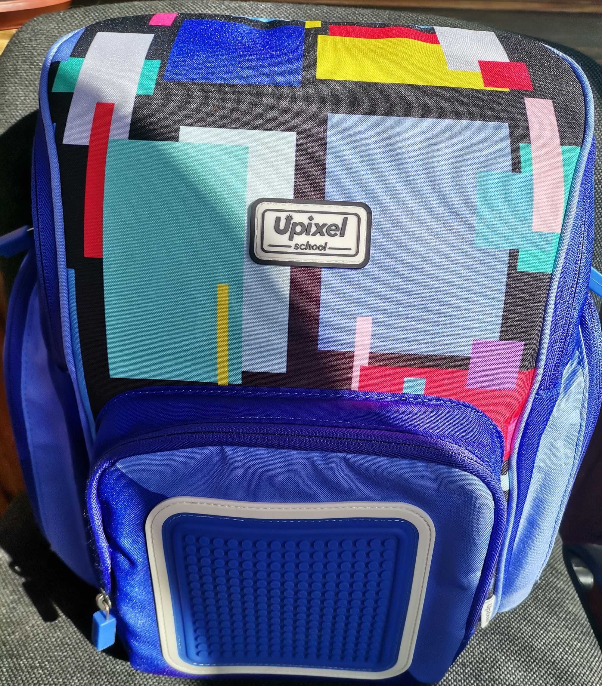 Рюкзак шкільнийUpixel Funny square School юпіксель Синій