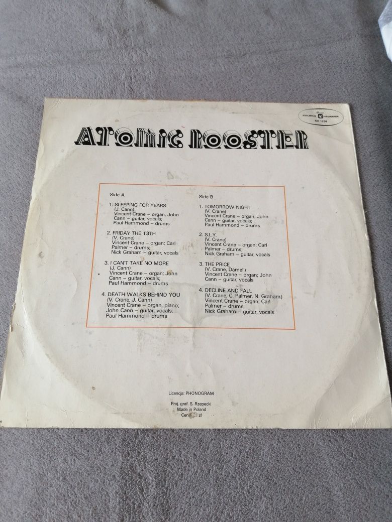 Atomic Rooster SX1236 Winyl