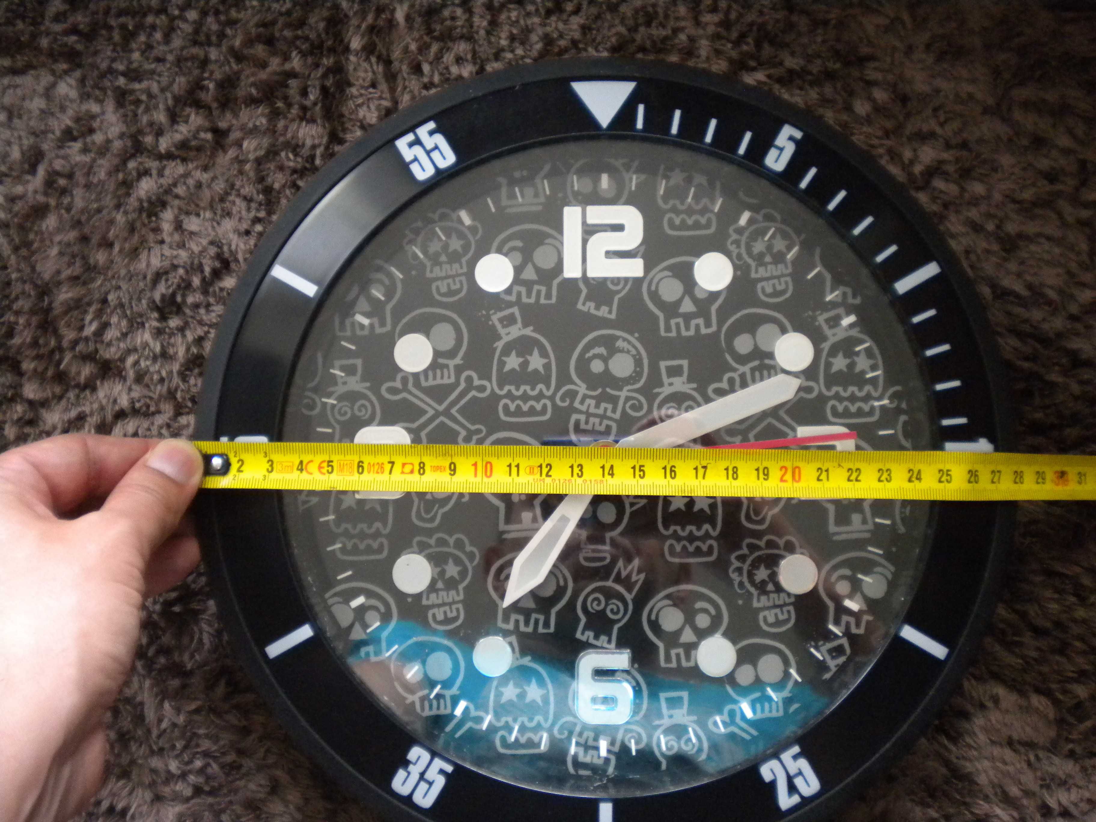 Zegar młodzieżowy/dziecięcy duży (28 cm średnica)