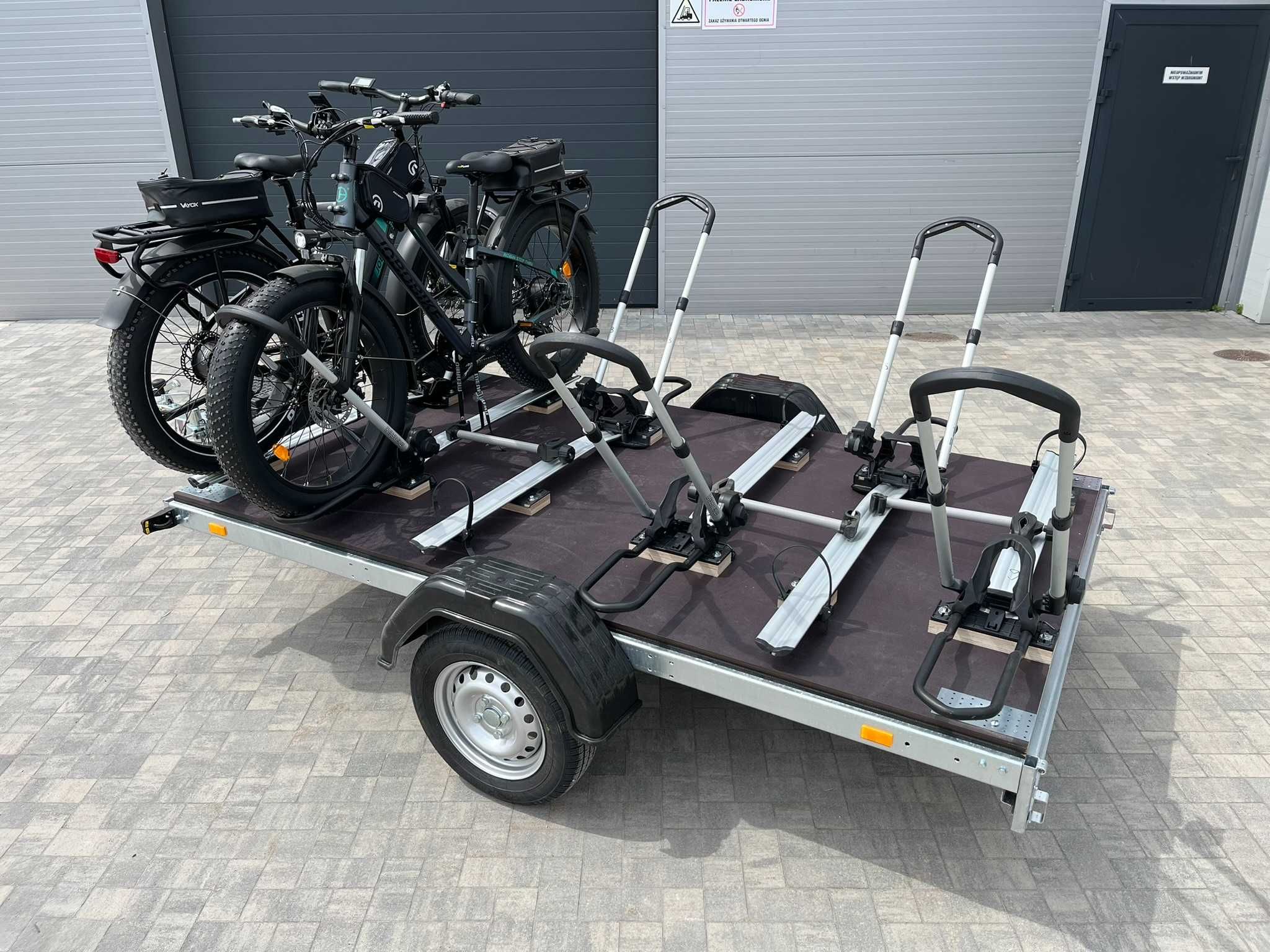 Wynajem przyczepa do transportu 6 rowerów
