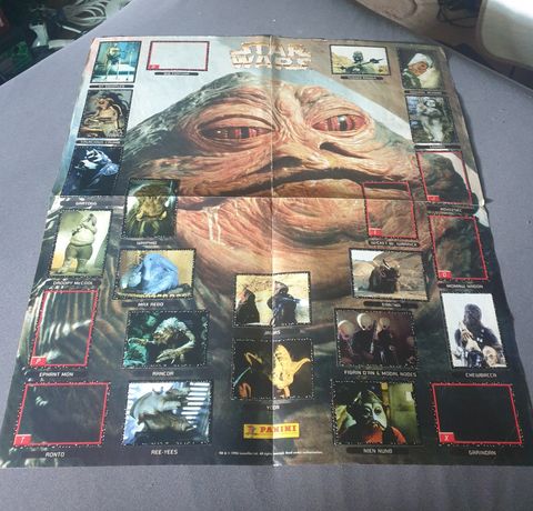 Plakat Star Wars Panini Jabba the Hutt. Unikat z 1996rok.