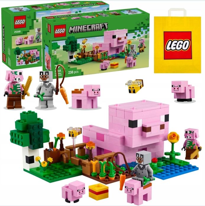 LEGO MAINCRAFT 21268 Dom Prosiaczka Świnki FARMA Gospodarstwo