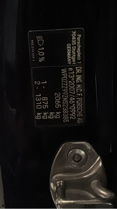 Porsche carrera 4S cabrio