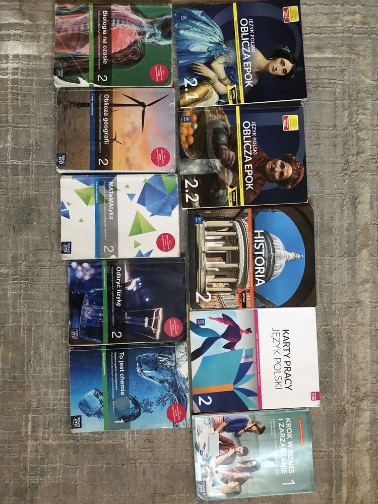 Podręczniki do liceum i technikum klasa 1 i 2