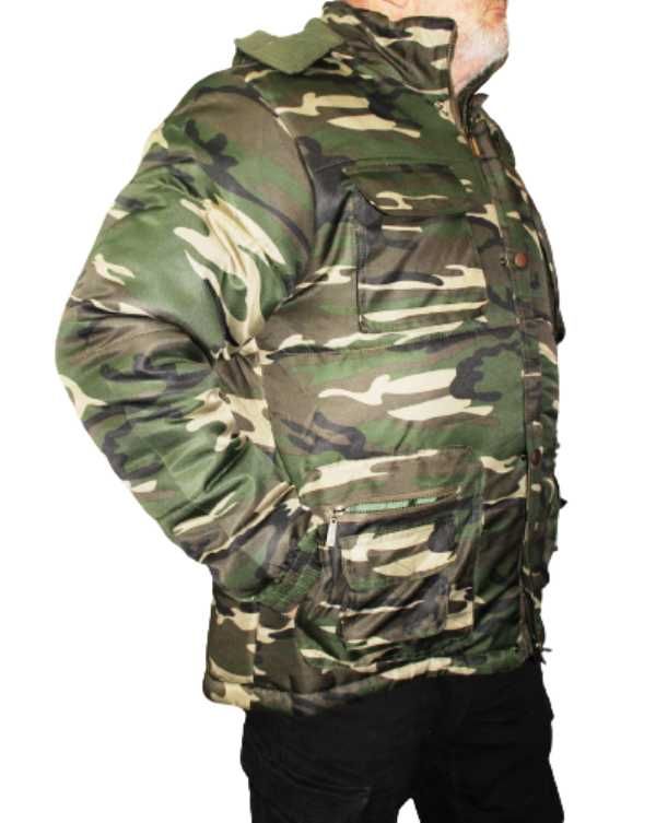 Zimowa gruba męska kurtka moro rozmiary od 3XL do 6xl