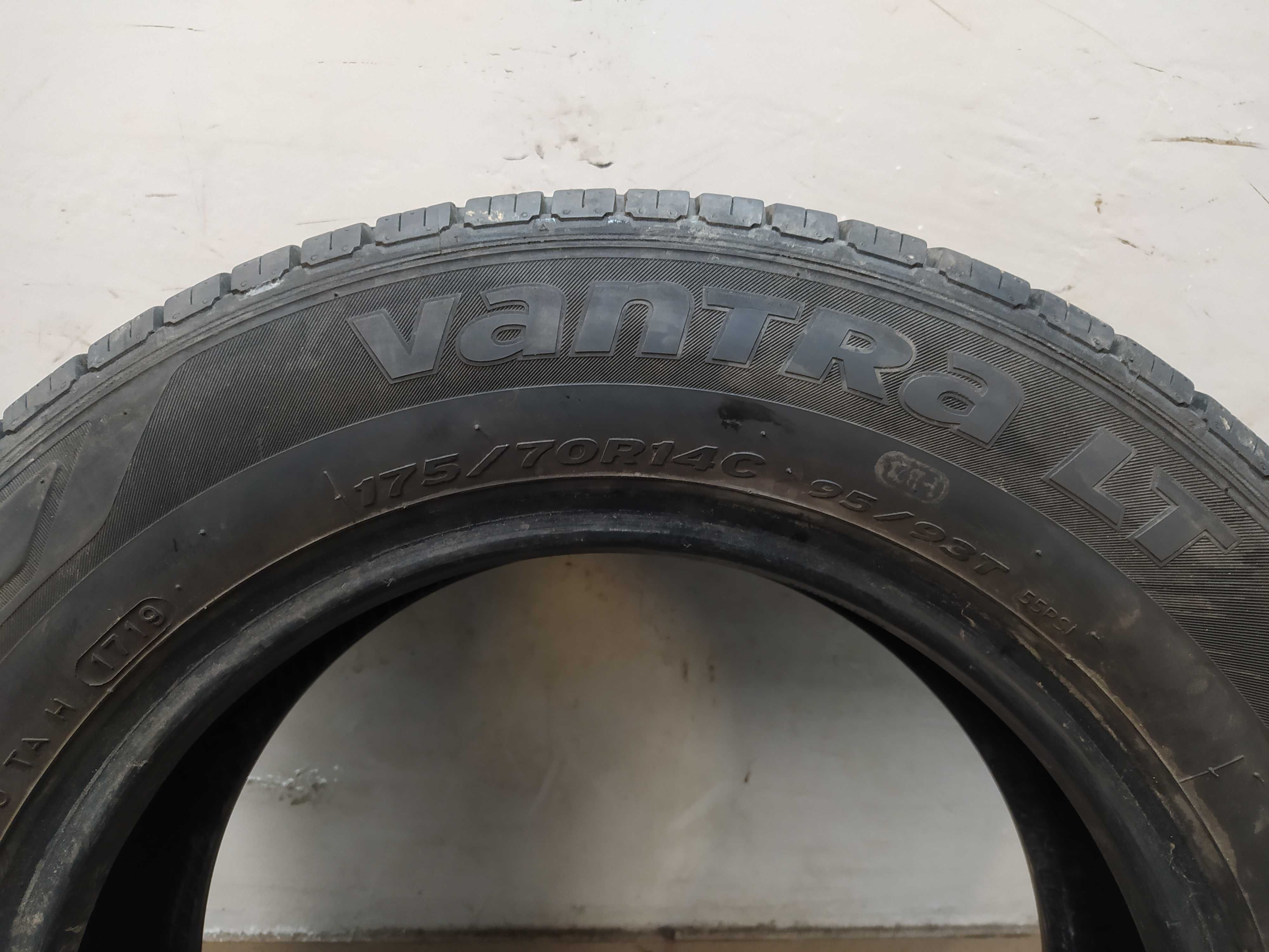 2x175/70R14C Hankook Vantra LT, 2019 rok, bieżnik 7,5mm, 95/93T