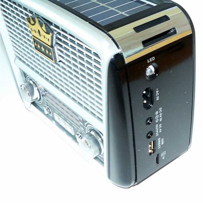 Портативный радиоприёмник Golon RX-455S + Bluetooth солнечная панель