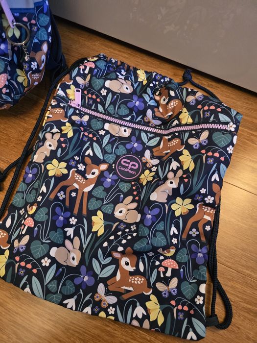 Plecak 3-komorowy CoolPack Forest z sarenką + worek na buty