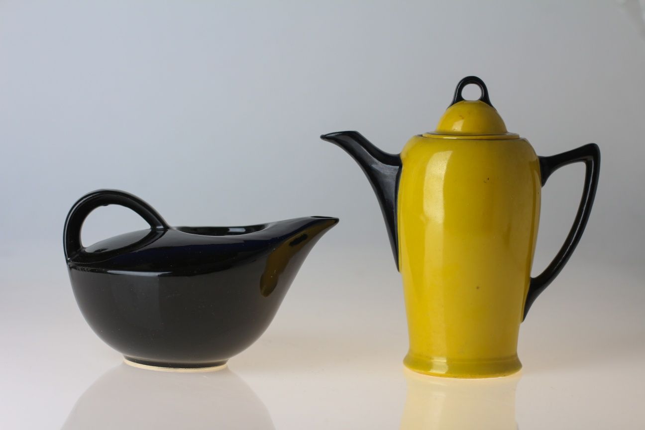 Czajnik dzbanek ceramika czarny prl nie porcelana