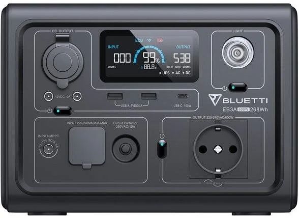 Зарядна станція Bluetti EB3A 600W 268Wh  Новая