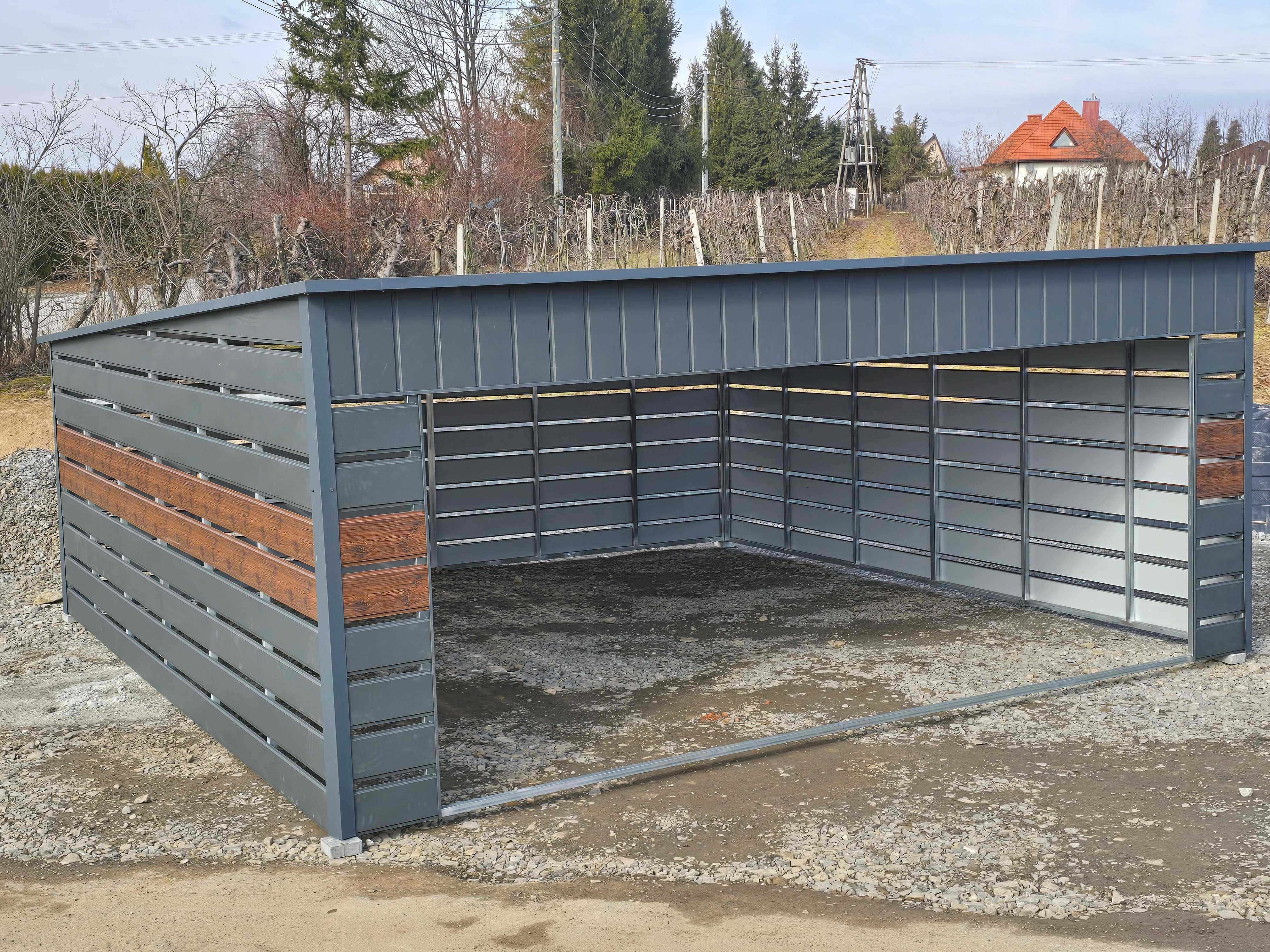 CARPORT - Wiata Samochodowa - Zadaszenie  -Garaże Blaszane - Maj-Blach
