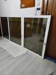 Janelas de lacado branco vidro duplo