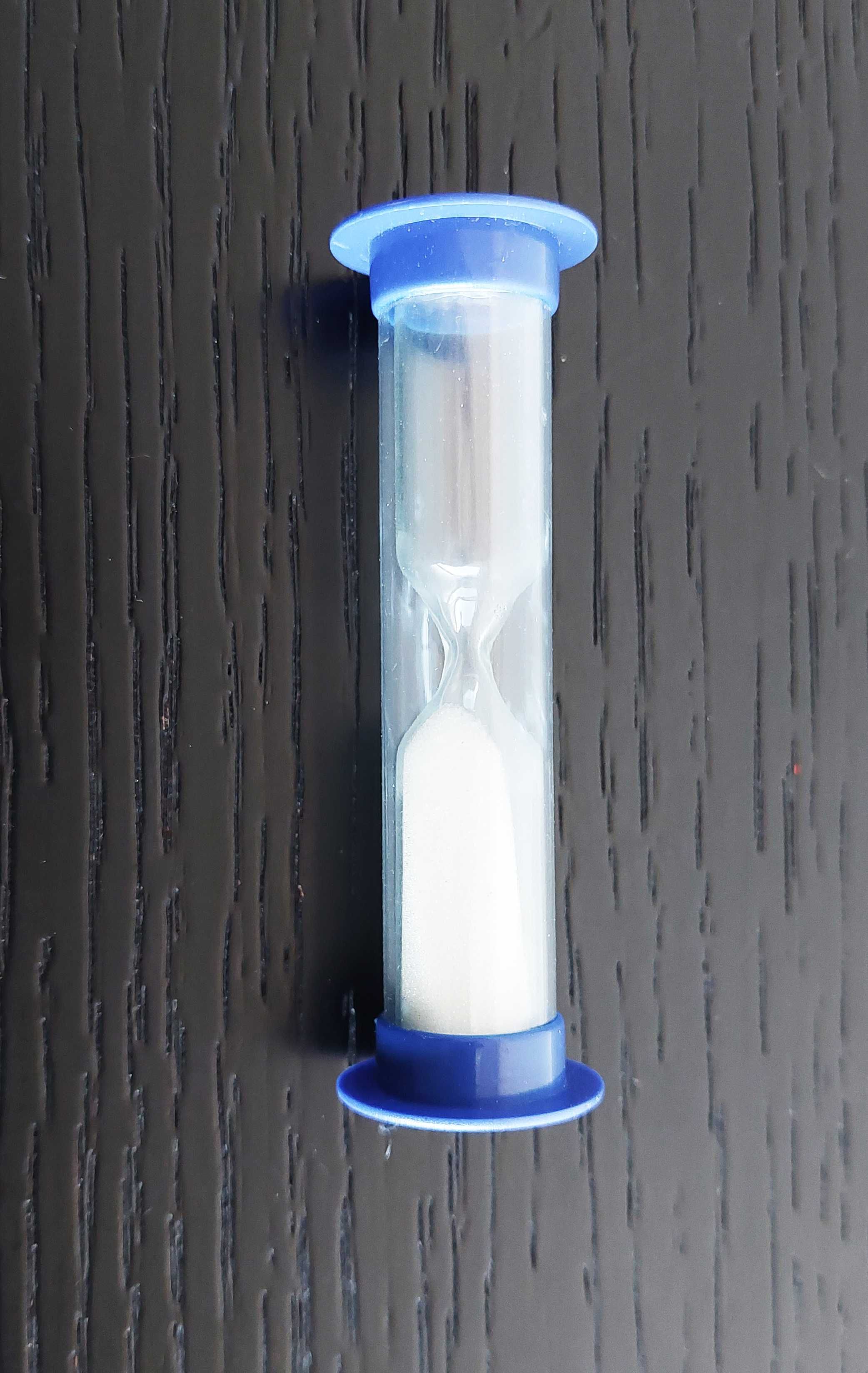 Ampulhetas do tempo de 2 minutos (1 preta / 1 azul)